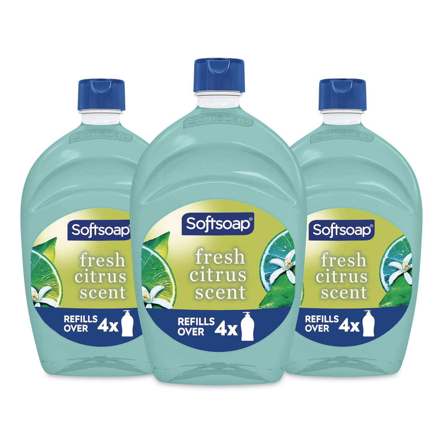 Antibacterial Liquid Hand Soap Refills, Fresh, 50 oz, Green, 6/Carton