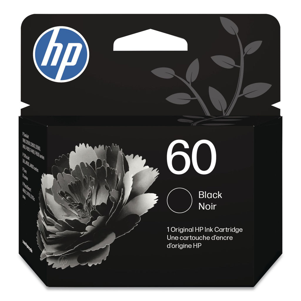 HP 60, (CC640WN) Black Original Ink Cartridge