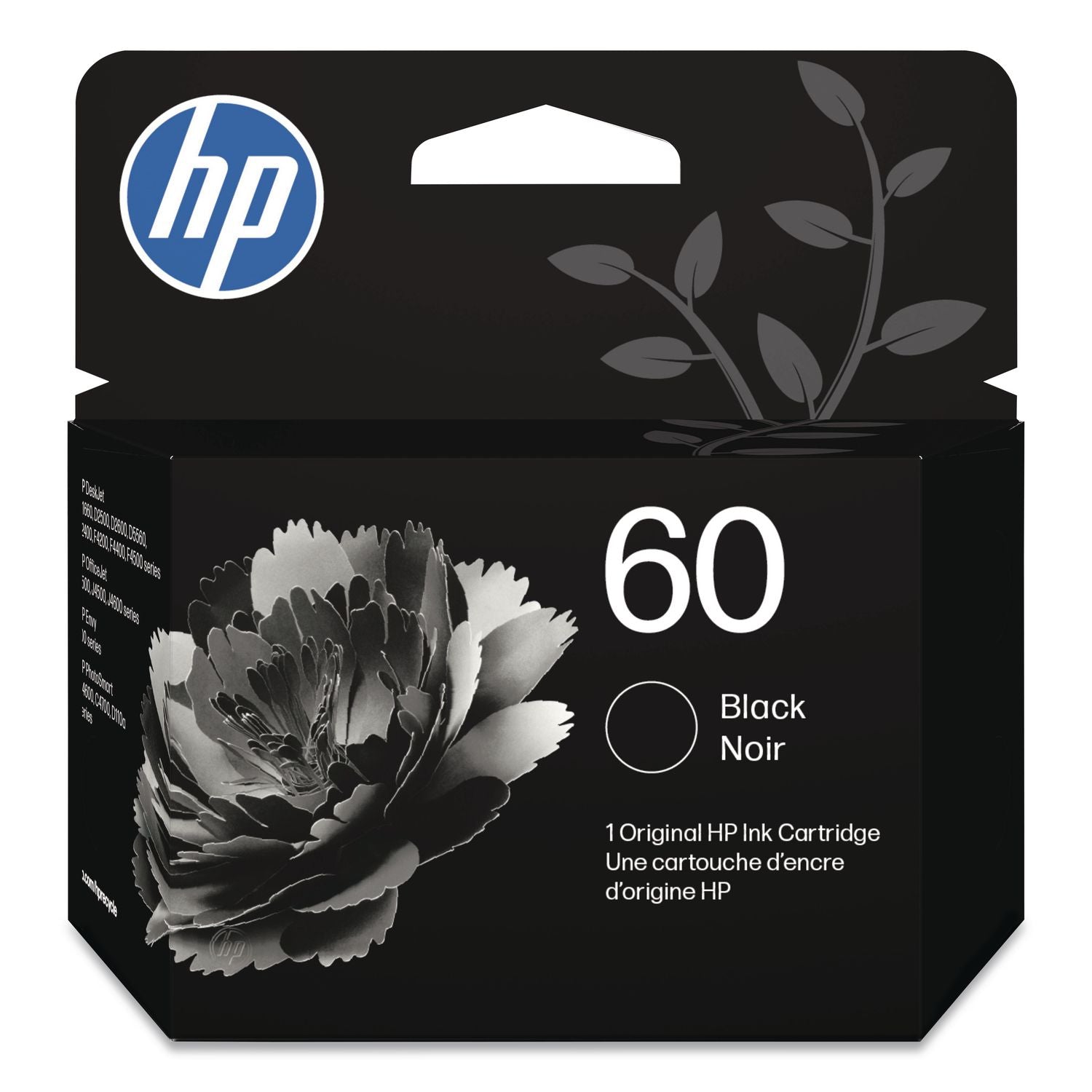 HP 60, (CC640WN) Black Original Ink Cartridge