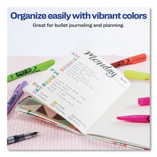 HI-LITER Pen-Style Highlighters, Assorted Ink Colors, Chisel Tip, Assorted Barrel Colors, 6/Set