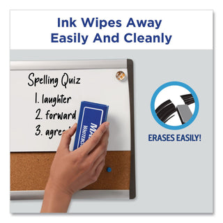 MARKS A LOT Desk-Style Dry Erase Marker Value Pack, Broad Chisel Tip, Assorted Colors, 24/Pack (98188)