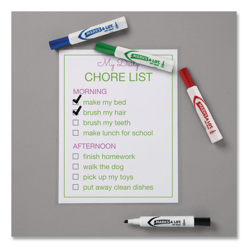 MARKS A LOT Desk-Style Dry Erase Marker Value Pack, Broad Chisel Tip, Assorted Colors, 24/Pack (98188)