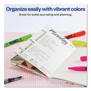 HI-LITER Pen-Style Highlighters, Fluorescent Yellow Ink, Chisel Tip, Yellow/Black Barrel, Dozen