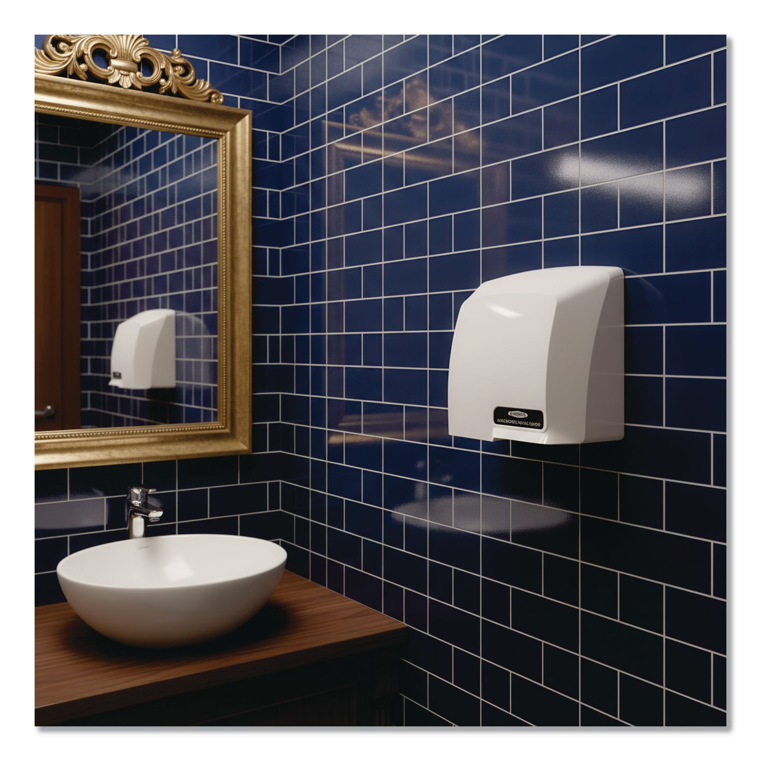 Compact Automatic Hand Dryer, 115 V, 10.18 x 5.18 x 10.93, Gray