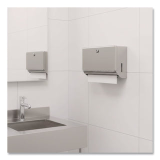Surface-Mounted Paper Towel Dispenser, 10.75 x 4 x 7.06, Stainless Steel