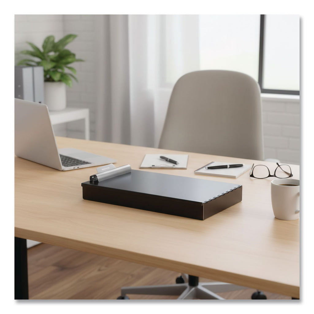 Cruiser Mate Aluminum Storage Clipboard, 1.5" Clip Capacity, Holds 8.5 x 11 Sheets, Black