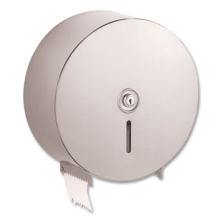 Jumbo Toilet Tissue Dispenser, 10.66 x 4.5 x 10.63, Silver