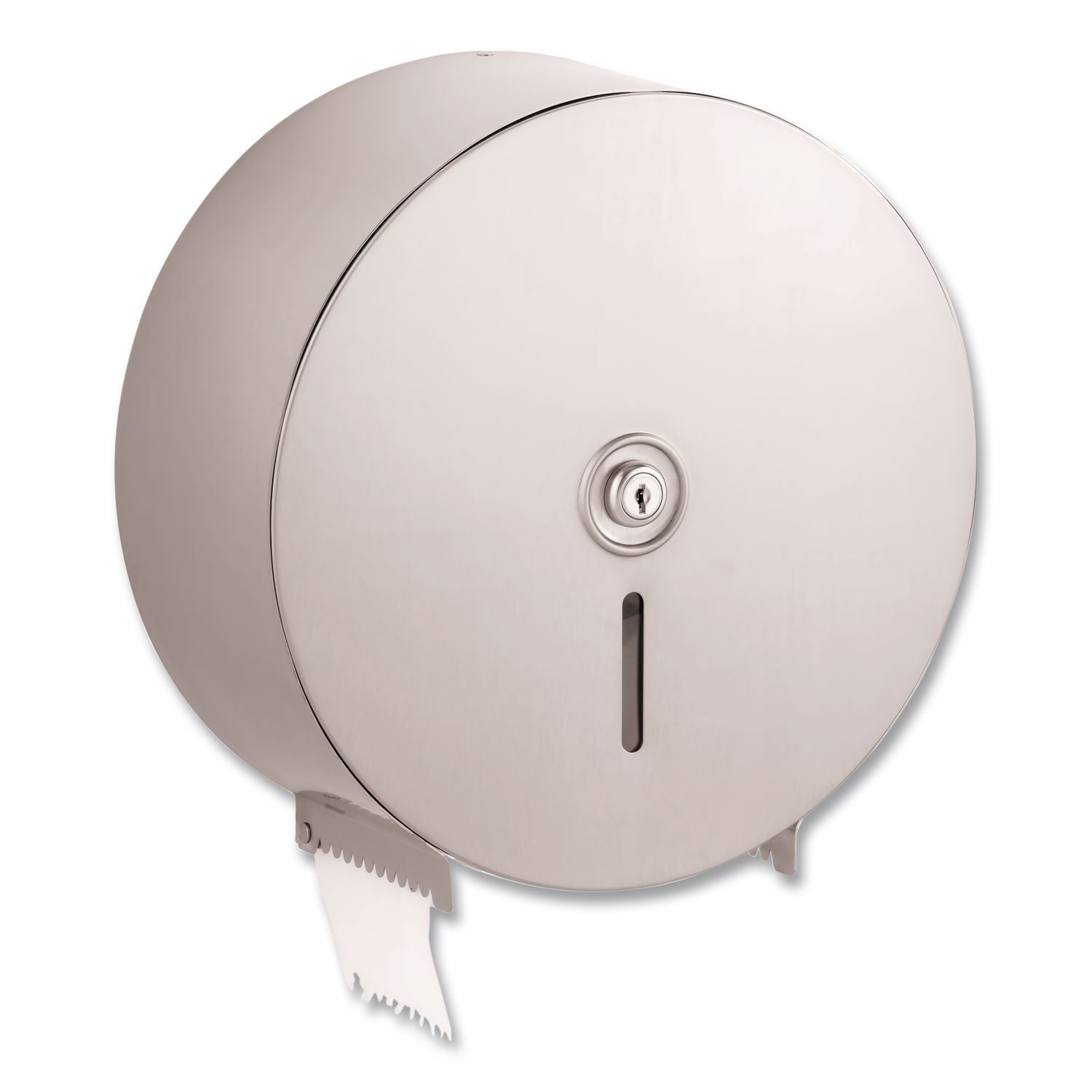 Jumbo Toilet Tissue Dispenser, 10.66 x 4.5 x 10.63, Silver
