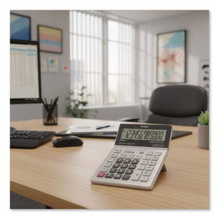 VX2128V Commercial Desktop Calculator, 12-Digit LCD