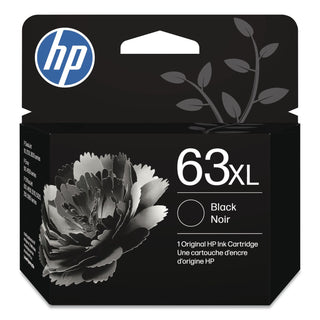 HP 63XL, (F6U64AN) High-Yield Black Original Ink Cartridge