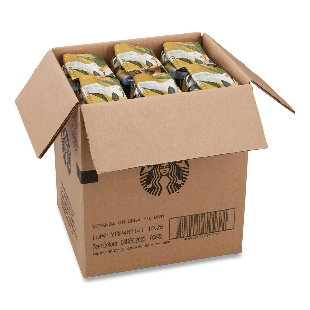 VERANDA BLEND Coffee, Ground,1 lb Bag, 6/Carton