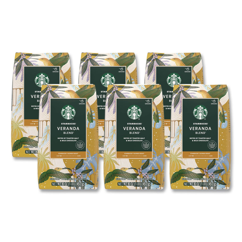 VERANDA BLEND Coffee, Ground,1 lb Bag, 6/Carton