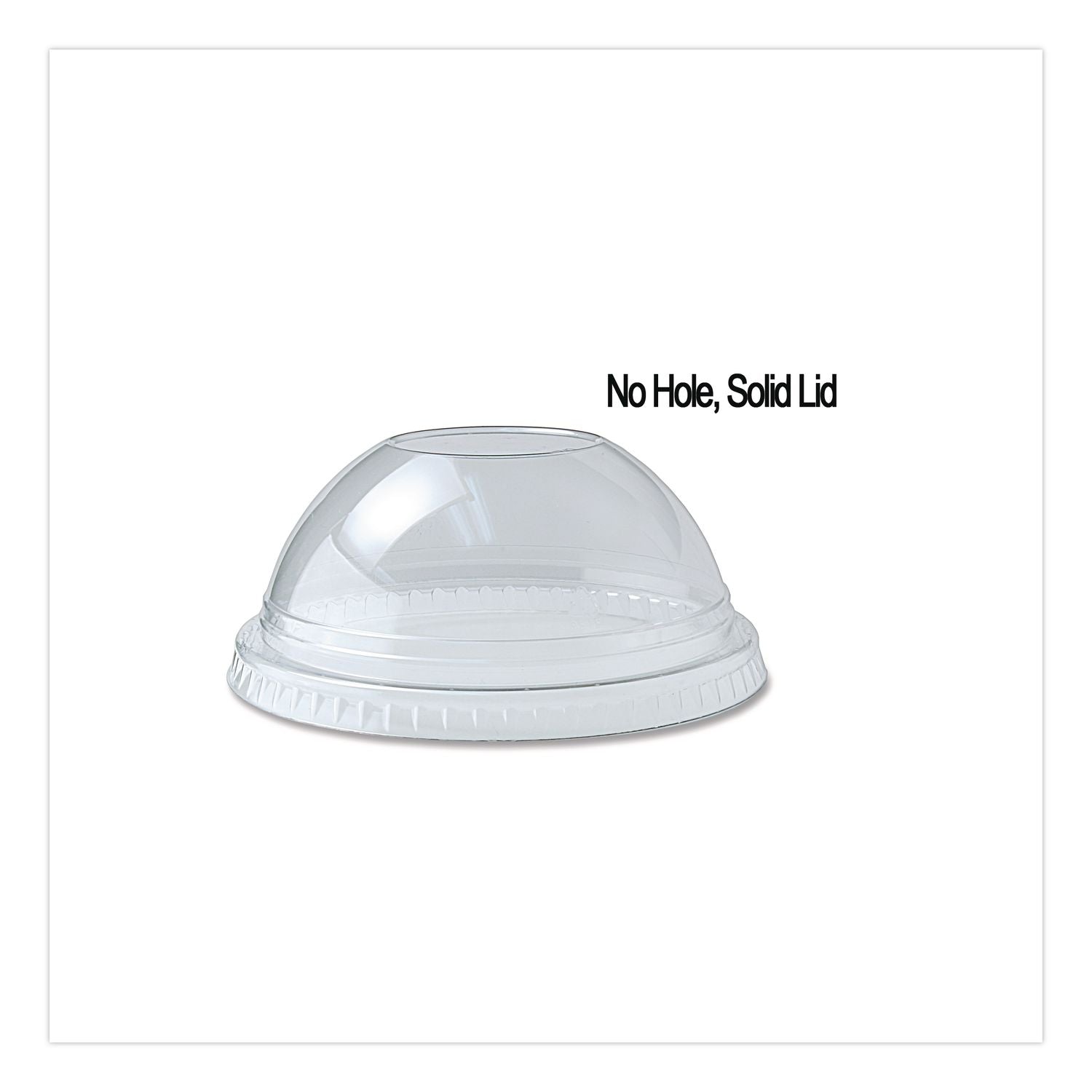 Kal-Clear/Nexclear Drink Cup Lids, Dome Lid with 1" Hole, Fits 12 to 20 oz Cold Cups, Clear, 1,000/Carton