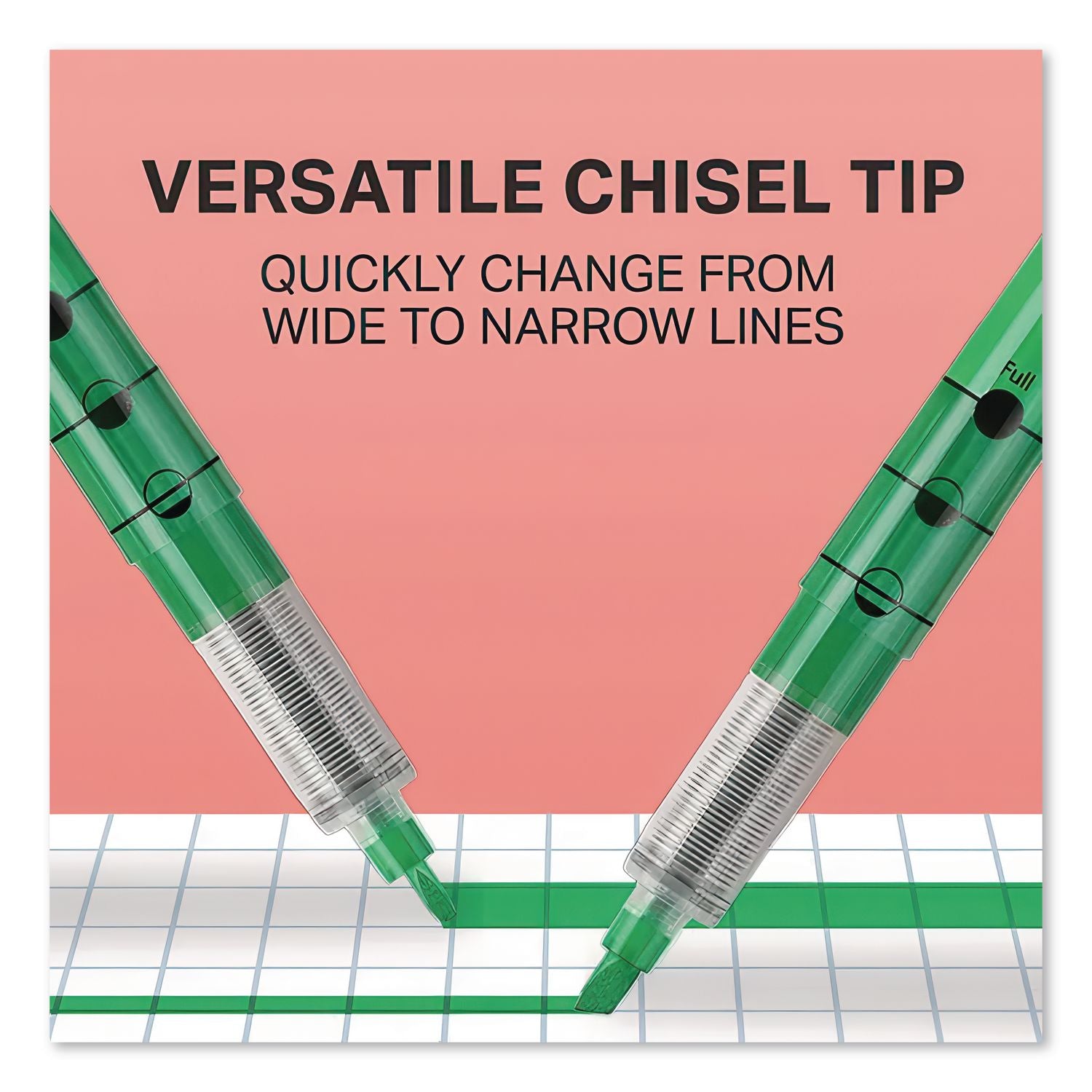 Liquid Pen Style Highlighters, Assorted Ink Colors, Chisel Tip, Assorted Barrel Colors, 5/Set