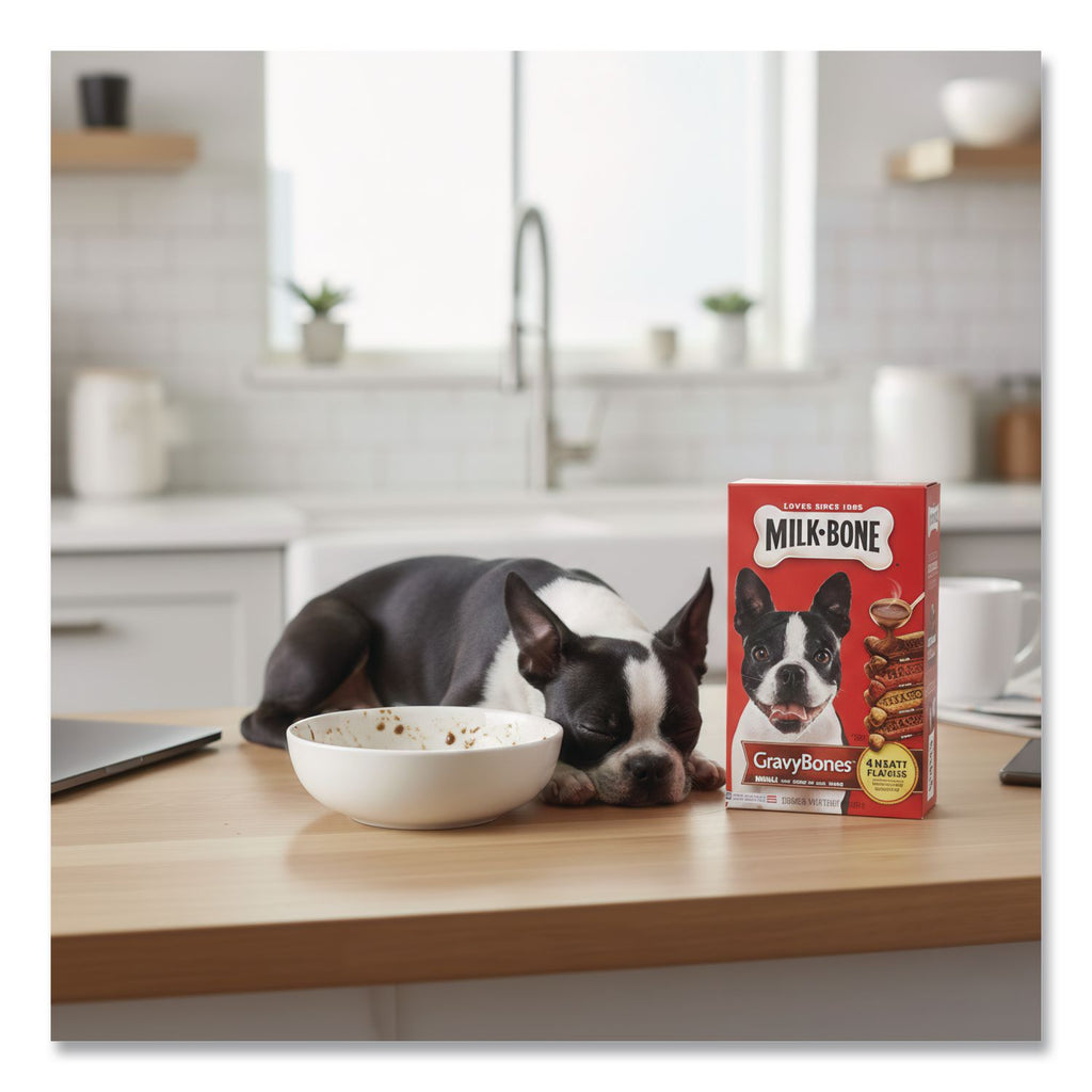 Small Sized GravyBones Dog Biscuits, Bacon; Beef; Chicken; Liver, 19 oz