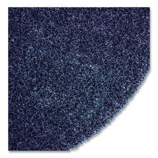 3M Blue Cleaner Pads - 5/Carton - Round x 12" Diameter - Scrubbing, Floor - Hard Floor - 175 rpm to 600 rpm Speed Supported - Textured, Adhesive, Durable, Heavy Duty, Dirt Remover, Scuff Mark Remover, Abrasive - Nylon, Polyester Fiber - Blue