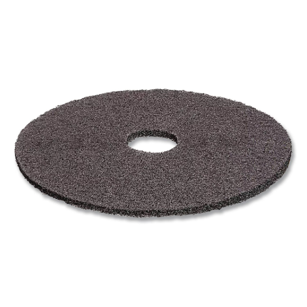 Low-Speed High Productivity Floor Pads 7300, 17" Diameter, Black, 5/Carton