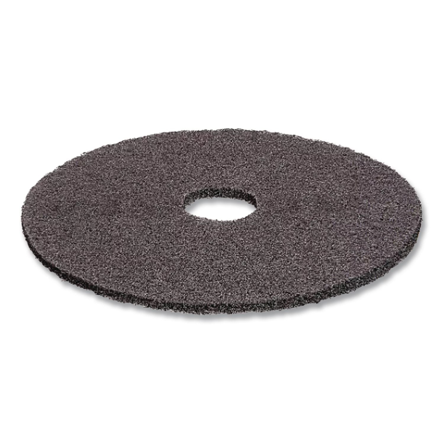 Low-Speed High Productivity Floor Pads 7300, 17" Diameter, Black, 5/Carton