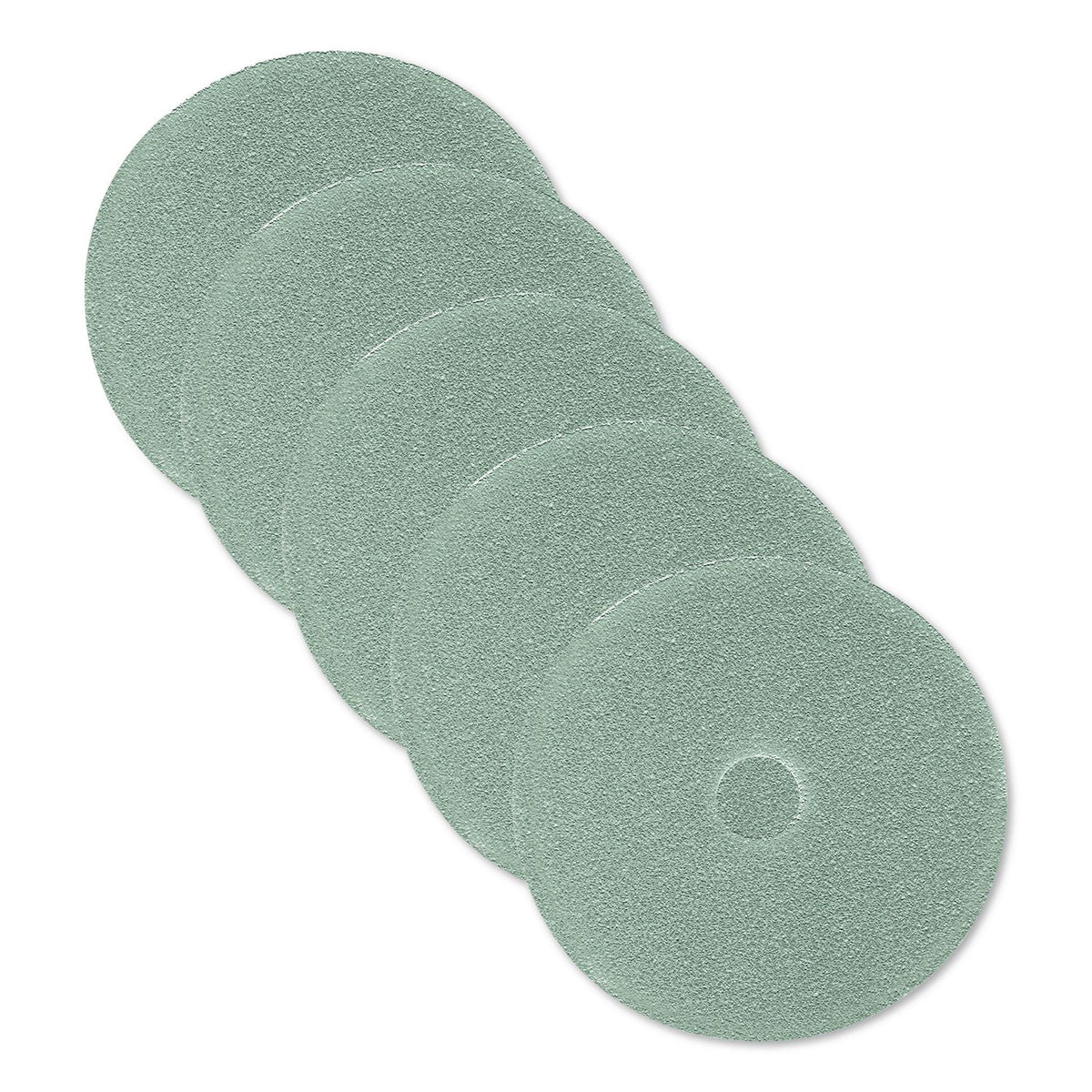 Ultra High-Speed Floor Burnishing Pads 3100, 27" Diameter, Aqua, 5/Carton