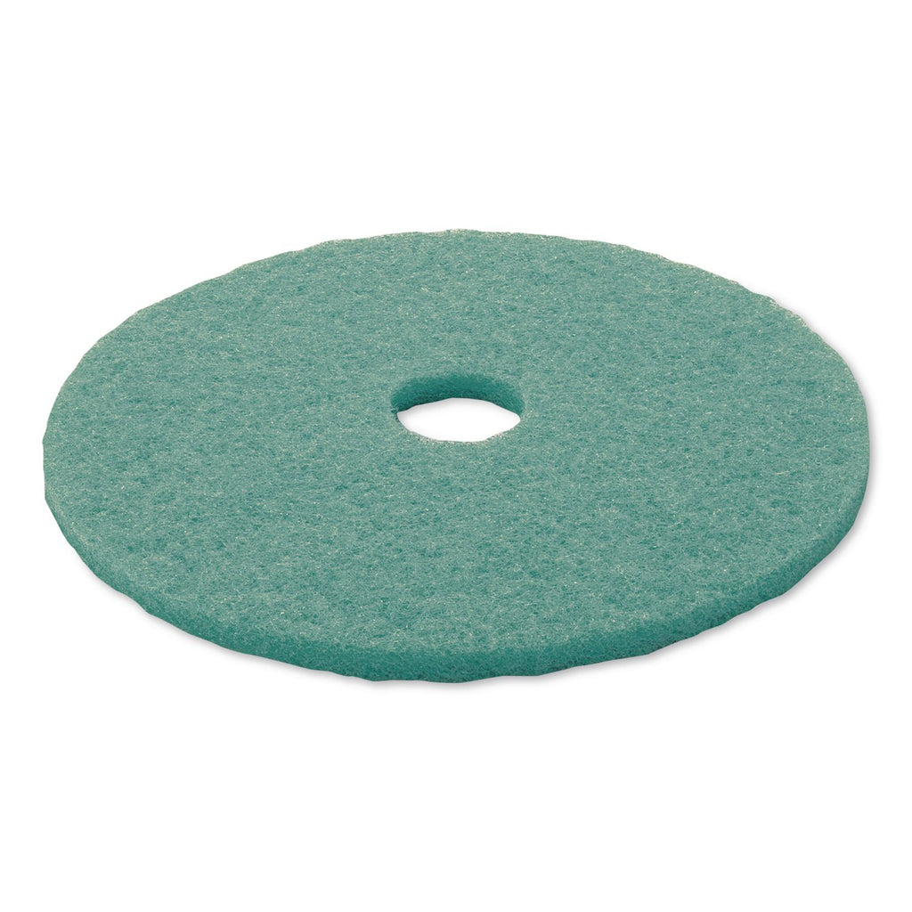Ultra High-Speed Floor Burnishing Pads 3100, 20" Diameter, Aqua, 5/Carton