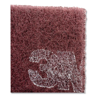 Surface Preparation Pad Sheets, 14 x 28, Maroon, 10/Carton