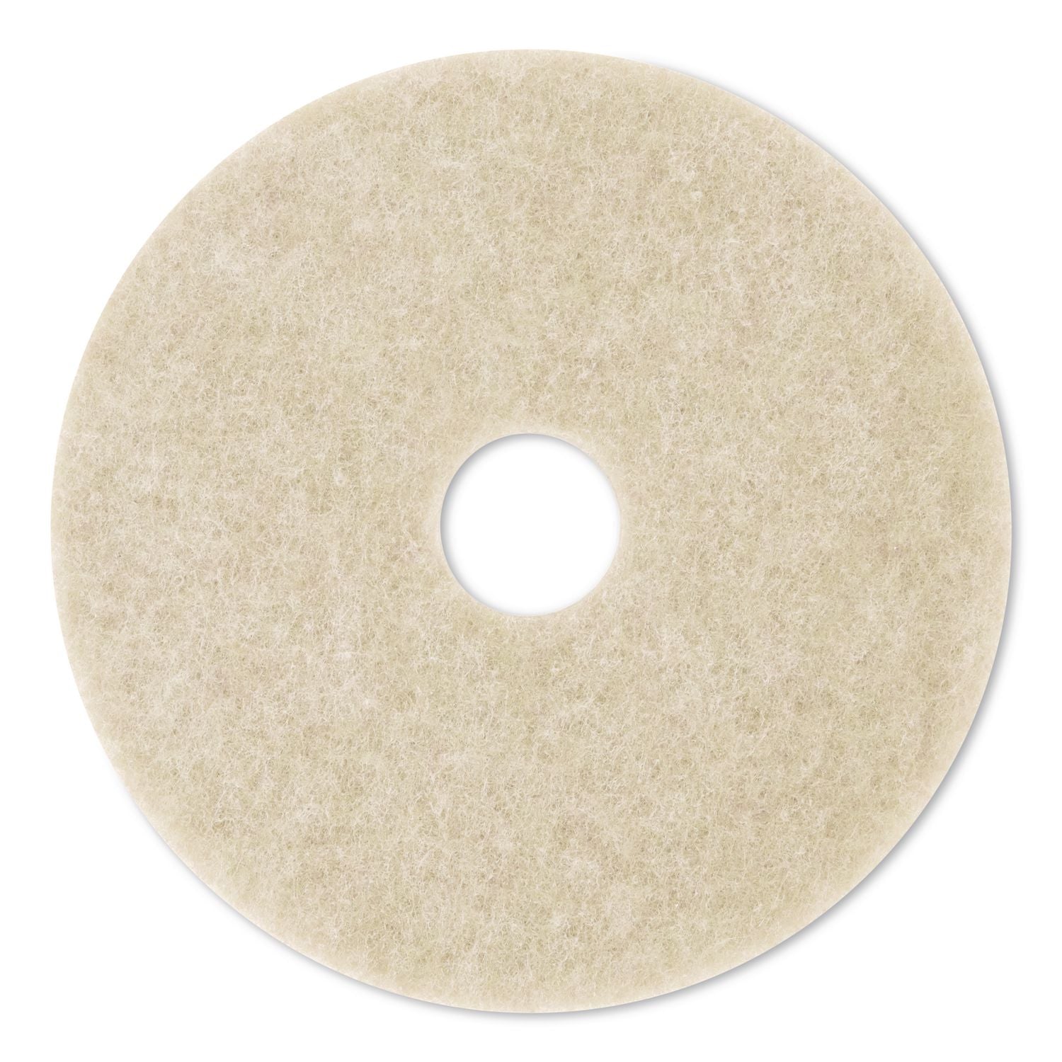 Ultra High-Speed Natural Blend Floor Burnishing Pads 3500, 20" Diameter, Tan, 5/Carton