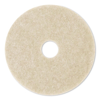 Ultra High-Speed Natural Blend Floor Burnishing Pads 3500, 20" Diameter, Tan, 5/Carton