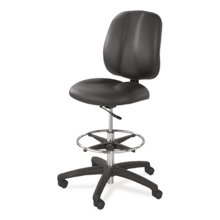 Apprentice II Extended-Height Chair, Supports Up to 250 lb, 22" to 32" Seat Height, Black