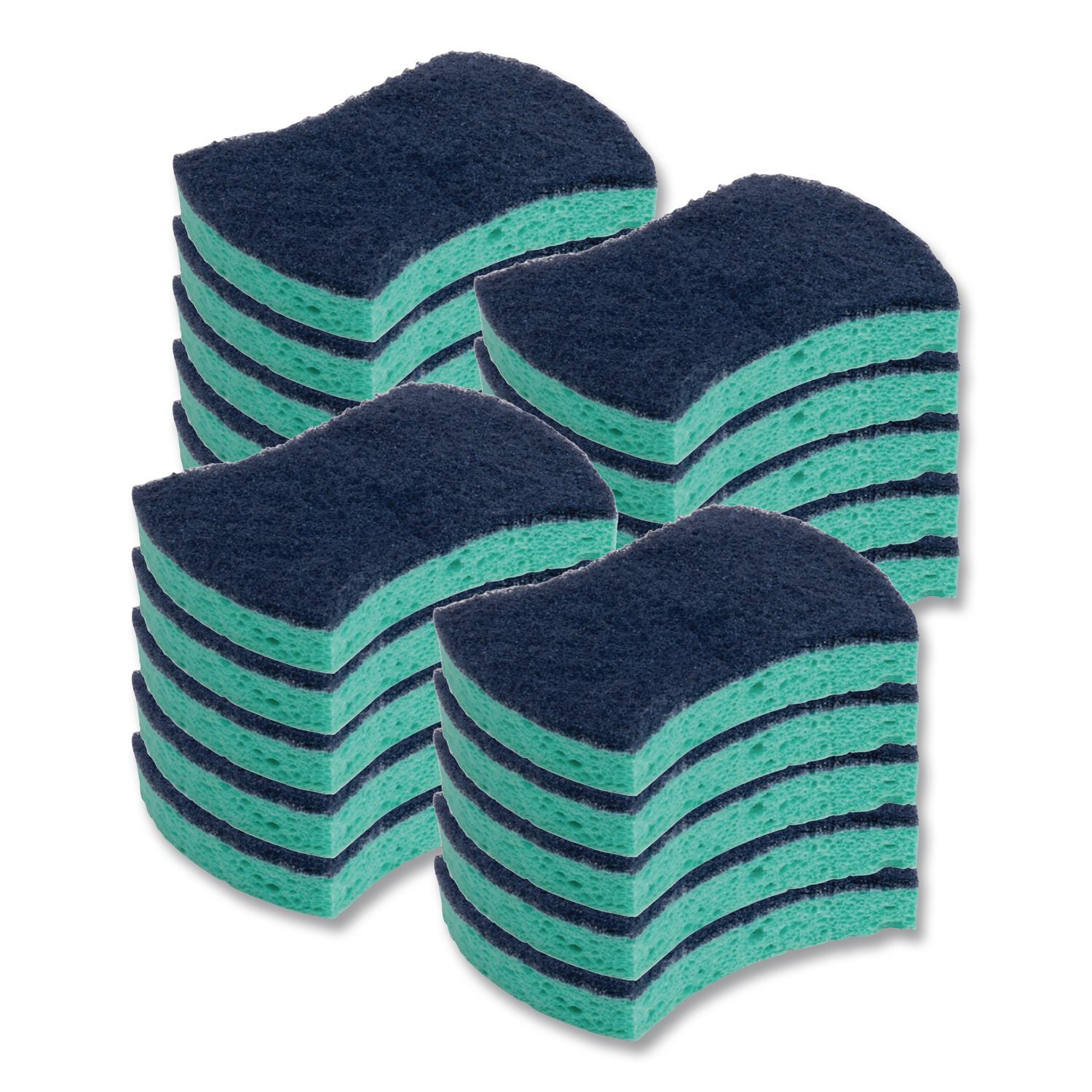 Power Sponge #3000, 2 4/5 x 4 1/2, Blue/Teal, Sold as 1 Carton, 20 Each ...