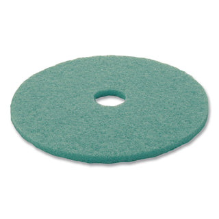 Ultra High-Speed Floor Burnishing Pads 3100, 19" Diameter, Aqua, 5/Carton