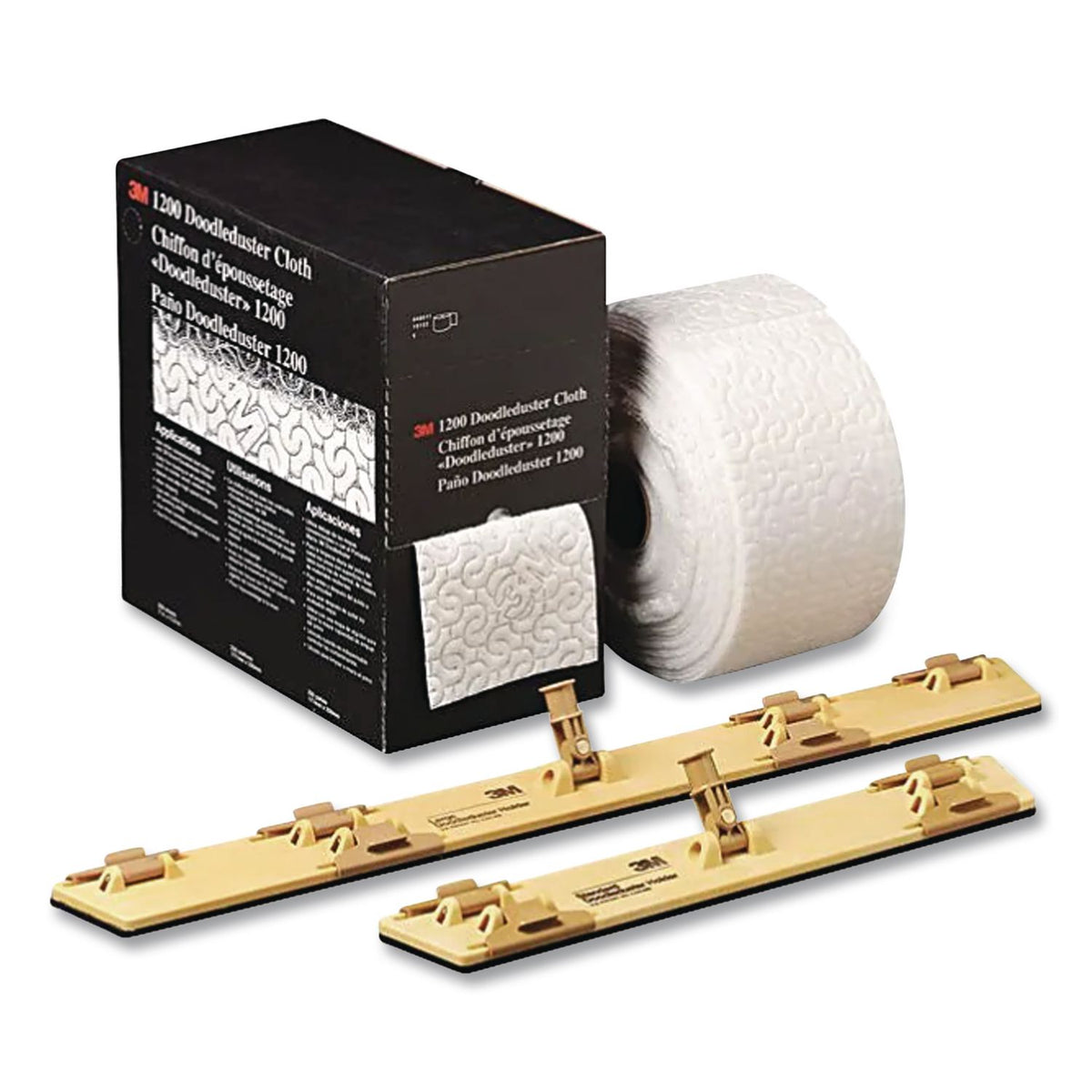 Doodleduster Disposable Cloth, 13.8 x 7, White, 250 Sheets/Roll
