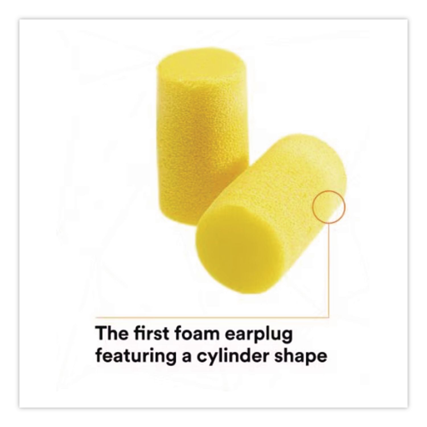 E-A-R Classic Plus Earplugs, Cordless, PVC Foam, Yellow, 200 Pairs/Box
