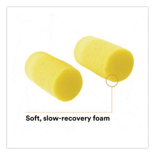 E-A-R Classic Plus Earplugs, Cordless, PVC Foam, Yellow, 200 Pairs/Box