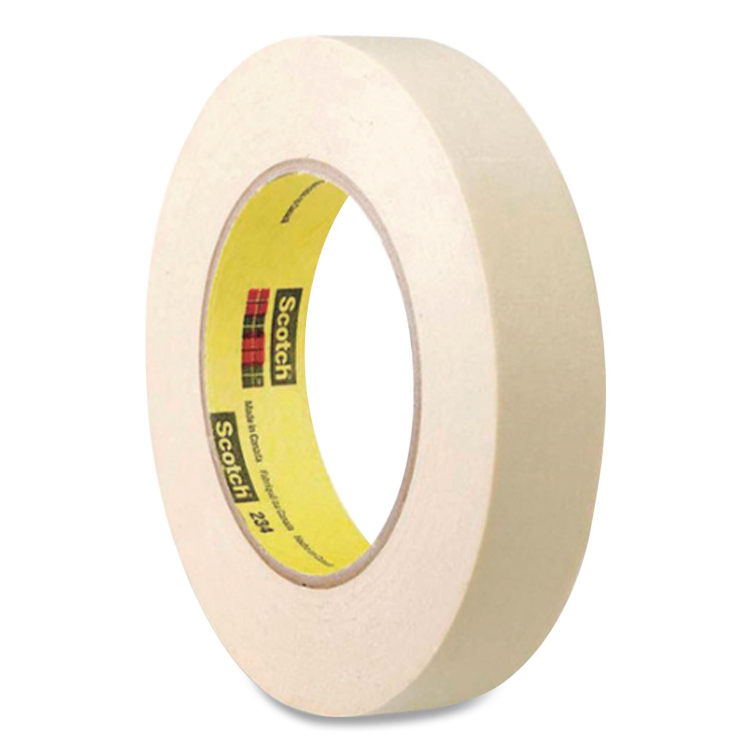 General Purpose Masking Tape 234, 3" Core, 24 mm x 55 m, Tan