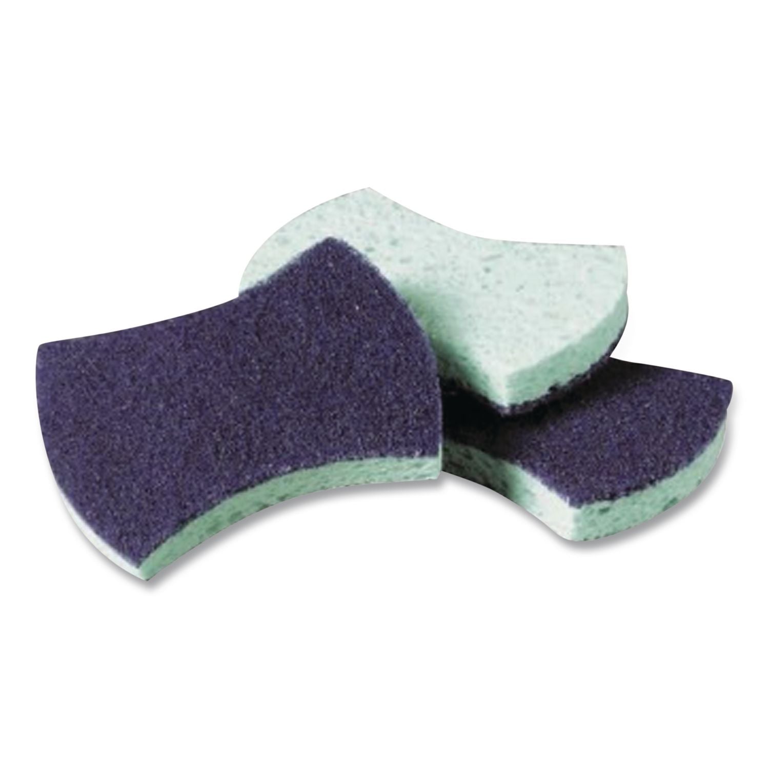 Power Sponge, 2.8 x 4.5, 0.6" Thick, Blue/Teal, 5/Pack