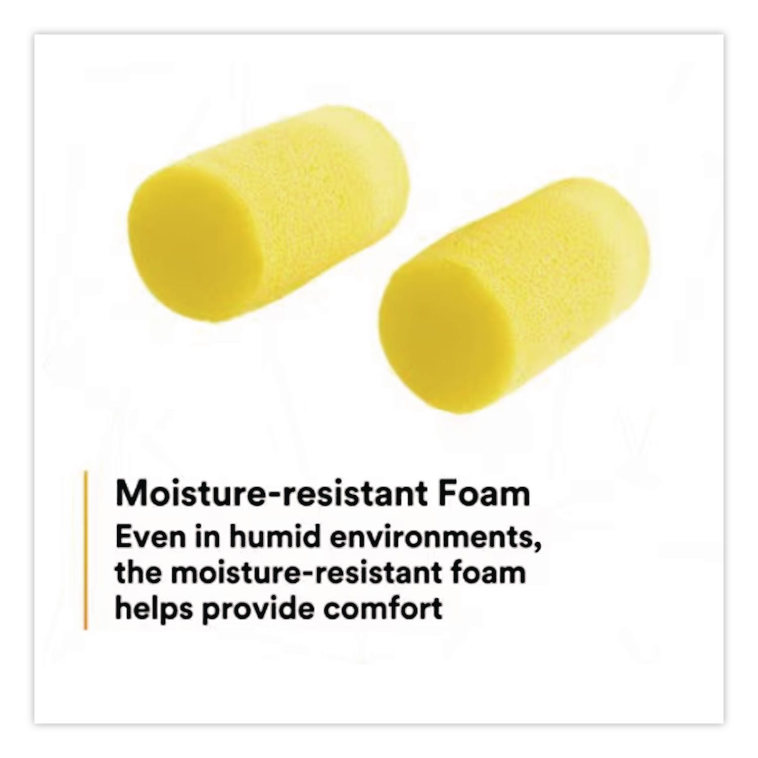 E-A-R Classic Plus Earplugs, Cordless, PVC Foam, Yellow, 200 Pairs/Box