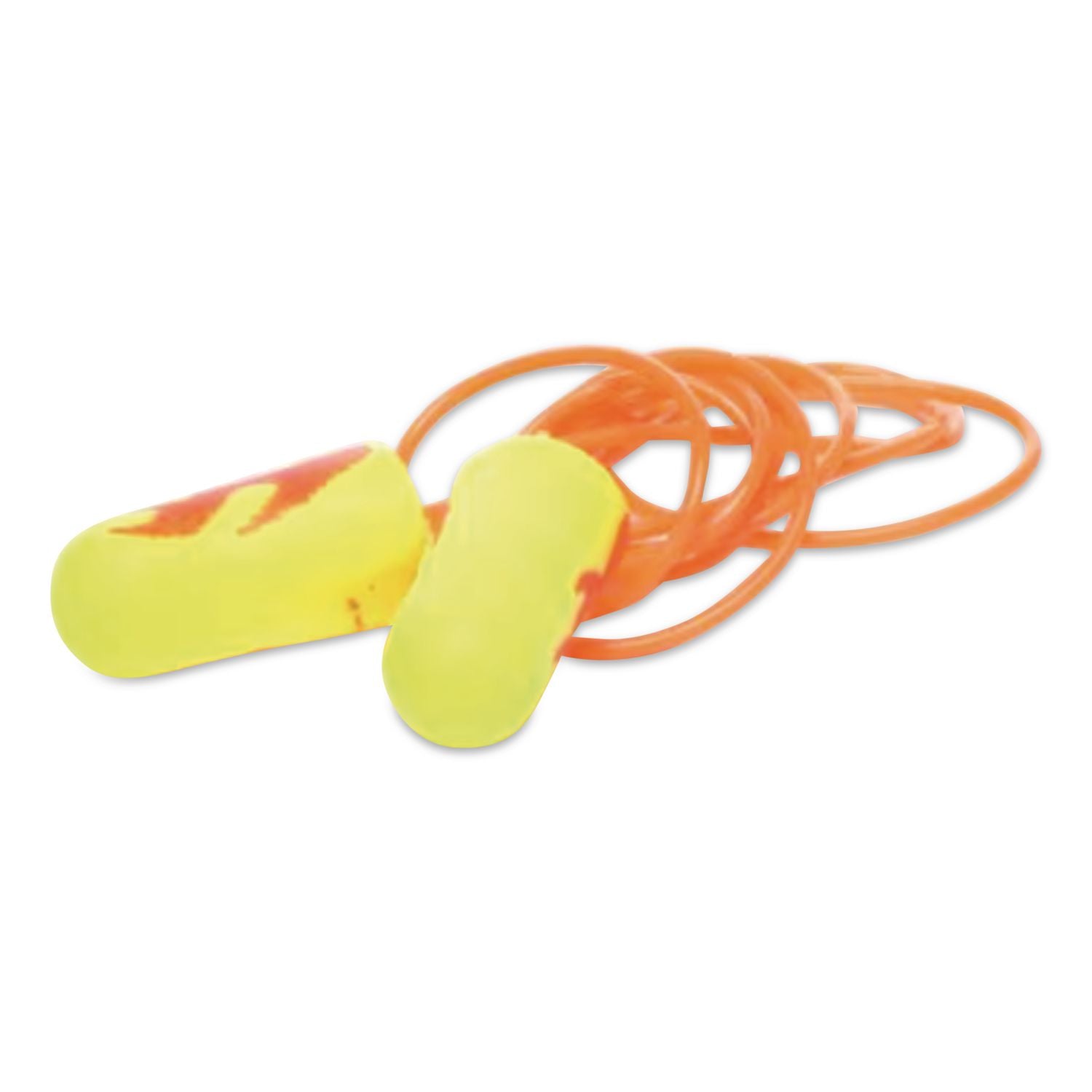 E-A-Rsoft Blasts Earplugs, Corded, Foam, Yellow Neon, 200 Pairs/Box