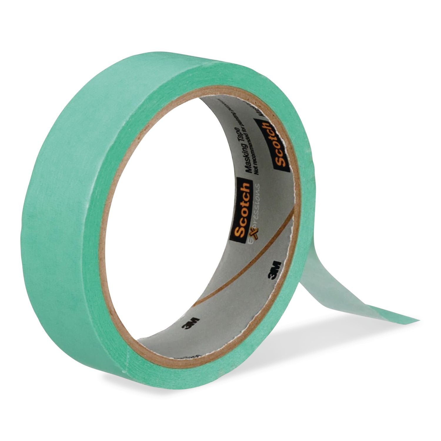 Expressions Masking Tape, 3" Core, 0.94" x 20 yds, Mint Green