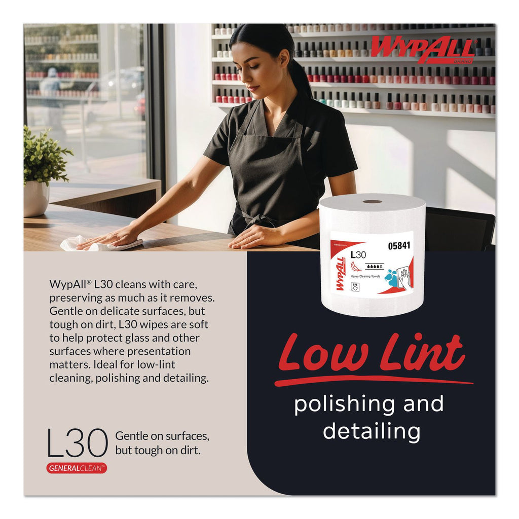 L30 Towels, 12.4 x 12.2, White, 875/Roll