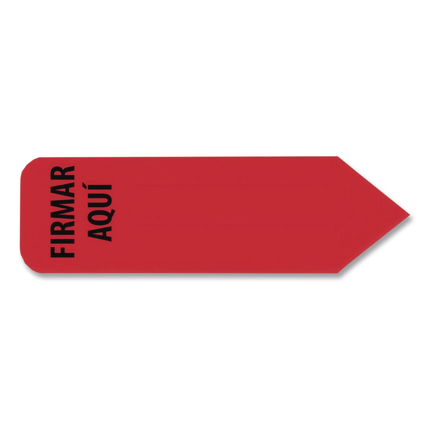 Arrow Message Page Flags in Dispenser, "FIRMAR AQUI", Red, 120 Flags/Pack