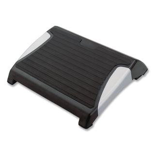 Restease Adjustable Footrest, 15.5w x 13.75d x 3.25 to 5h, Black/Silver