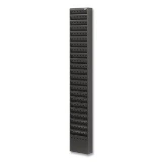 Steel Magazine Rack, 23 Compartments, 10w x 4d x 65.5h, Black