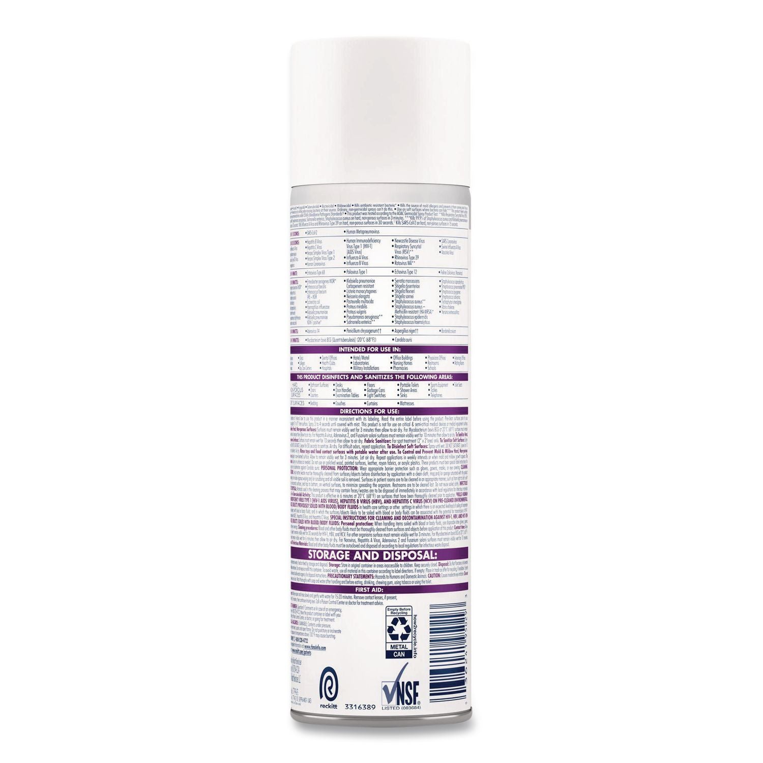 Lysol Disinfectant Spray, Sold as 1 Each