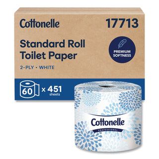 2-Ply Bathroom Tissue for Business, Septic Safe, White, 451 Sheets/Roll, 60 Rolls/Carton
