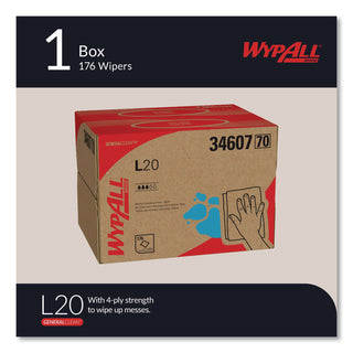 L20 Towels, BRAG Box, Multi-Ply, 12.5 x 16.8, Unscented, White, 176/Box