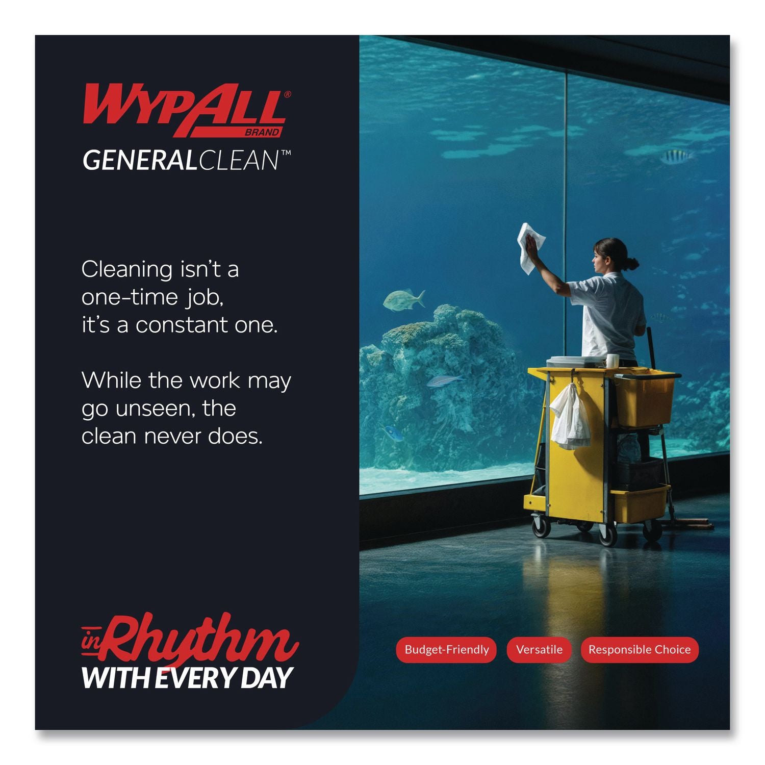 General Clean X60 Cloths, 1/4 Fold, 11 x 23, White, 100/Box, 9 Boxes/Carton