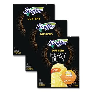 Heavy Duty Dusters Refill, Dust Lock Fiber, 2" x 6", Yellow, 33/Carton