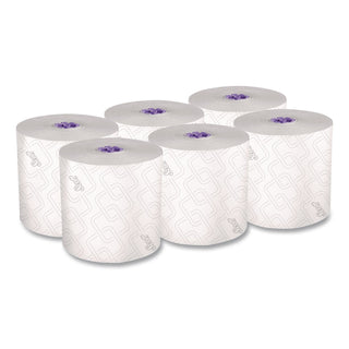 Essential High Capacity Hard Roll Towels for Business, Absorbency Pockets, 1-Ply, 8" x 950 ft, 1.75" Core, White, 6 Rolls/CT