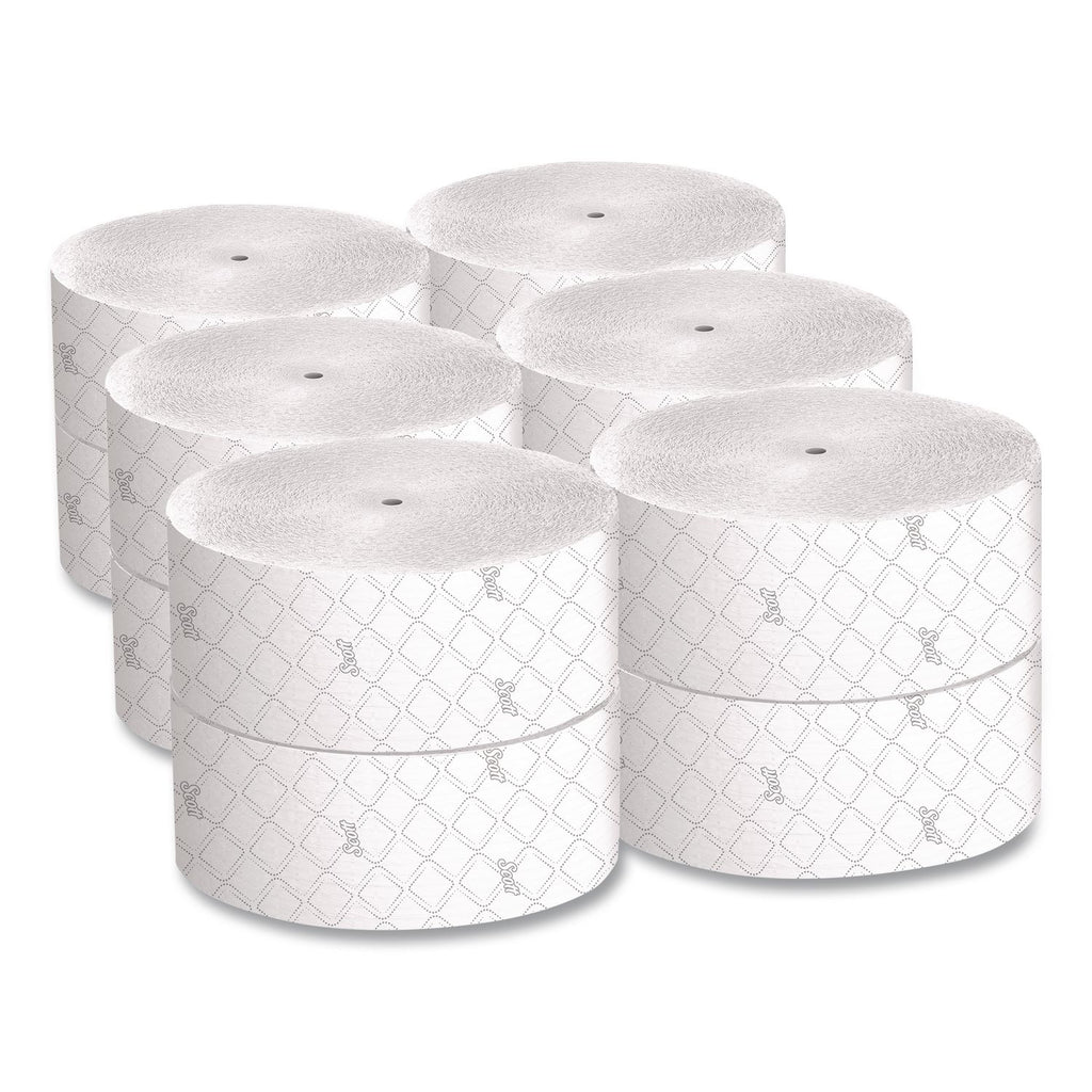 Essential Coreless JRT, Septic Safe, 2-Ply, White, 3.75" x 1,150 ft, 12 Rolls/Carton