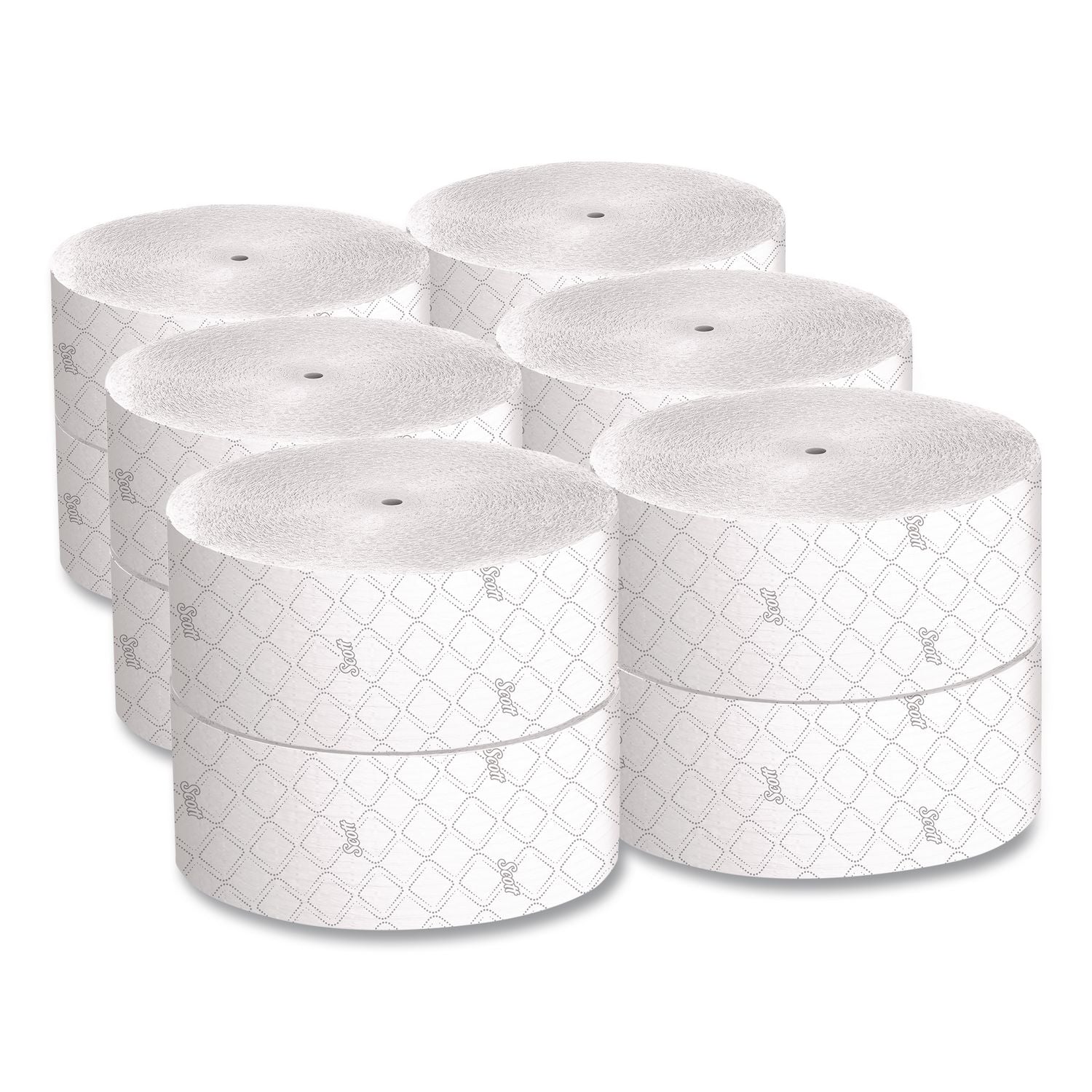 Essential Coreless JRT, Septic Safe, 2-Ply, White, 3.75" x 1,150 ft, 12 Rolls/Carton